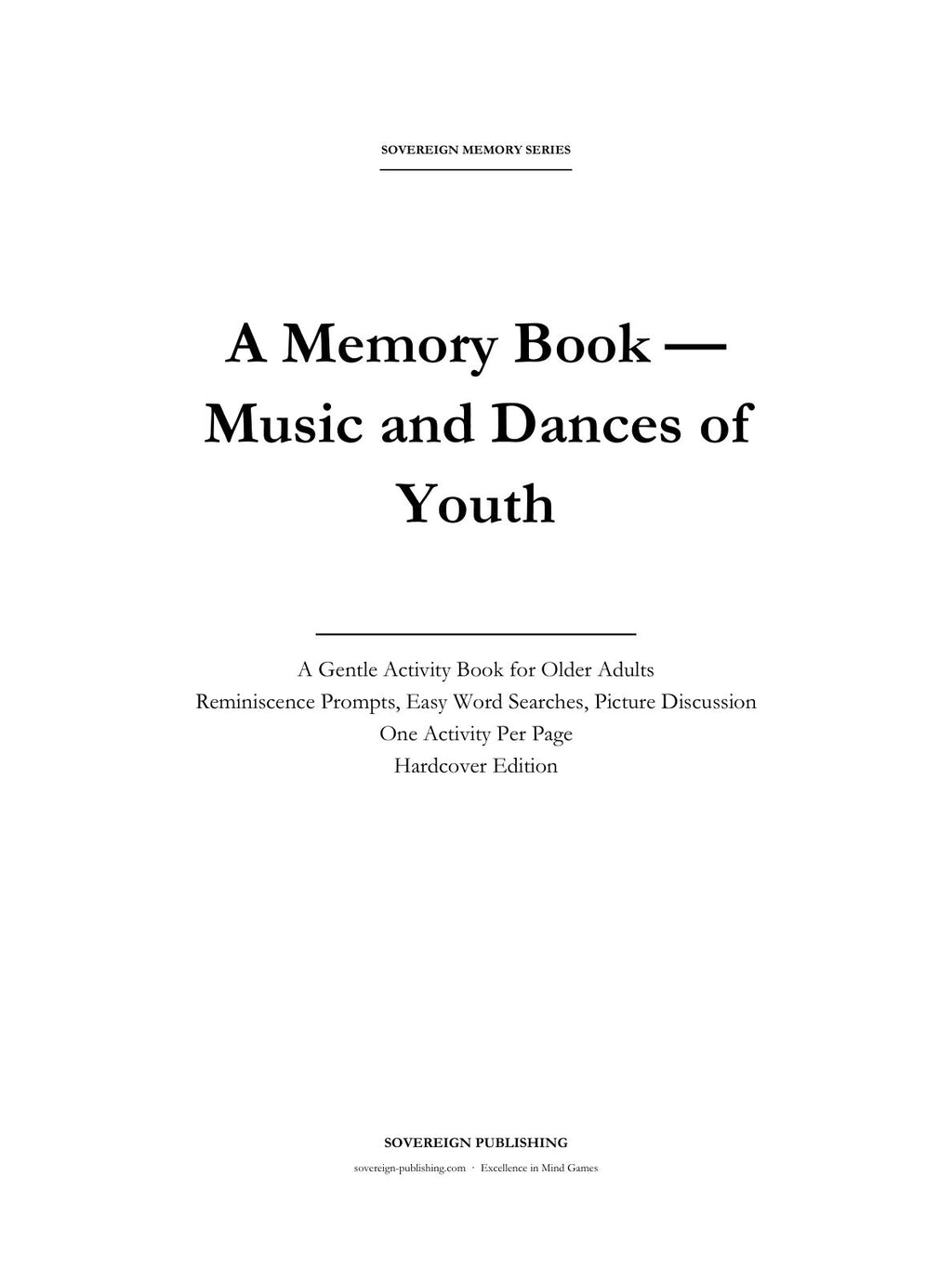 A Memory Book — Music and Dances — Digital Edition