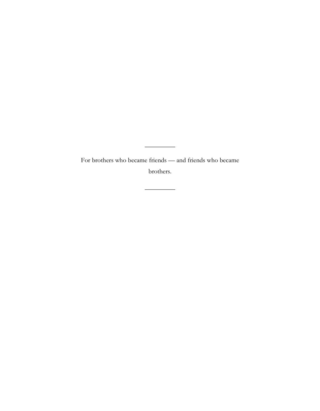 Conversations With Brothers — Digital Edition