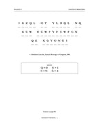 Cryptograms — Lincoln Speeches — Digital Edition