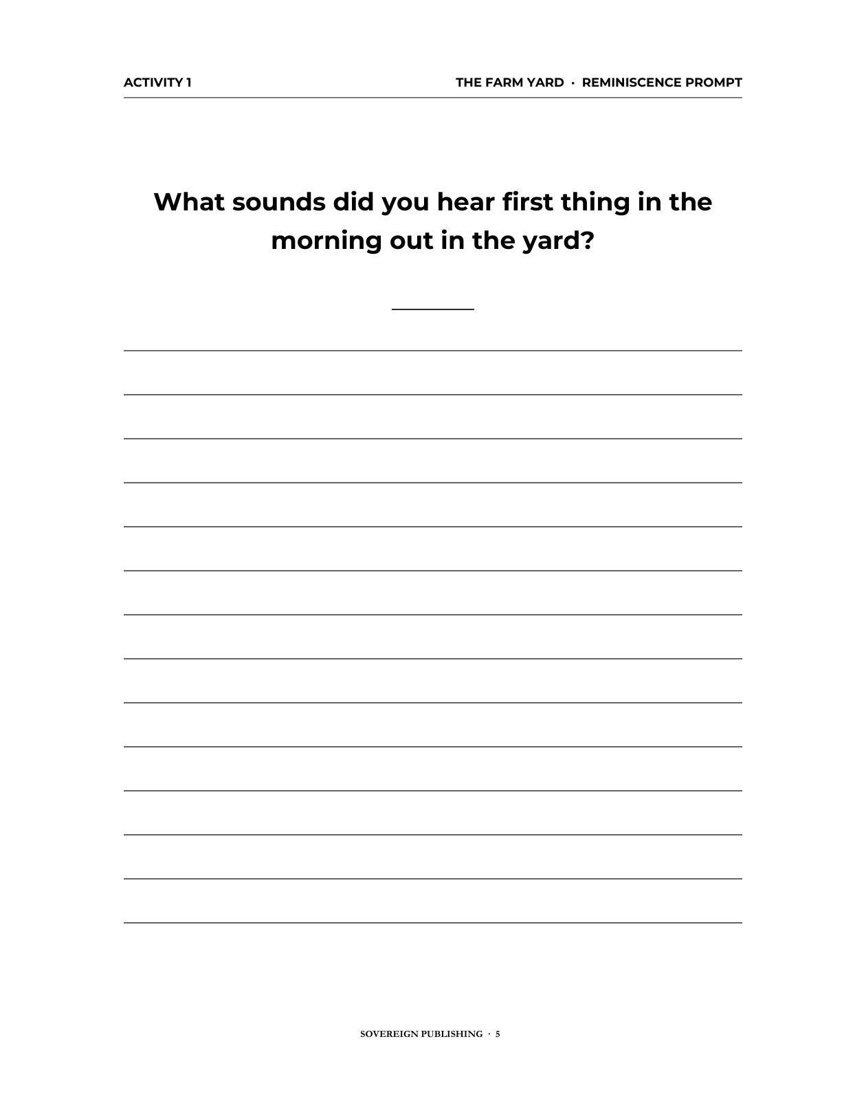 A Memory Book — A Country Childhood — Digital Edition