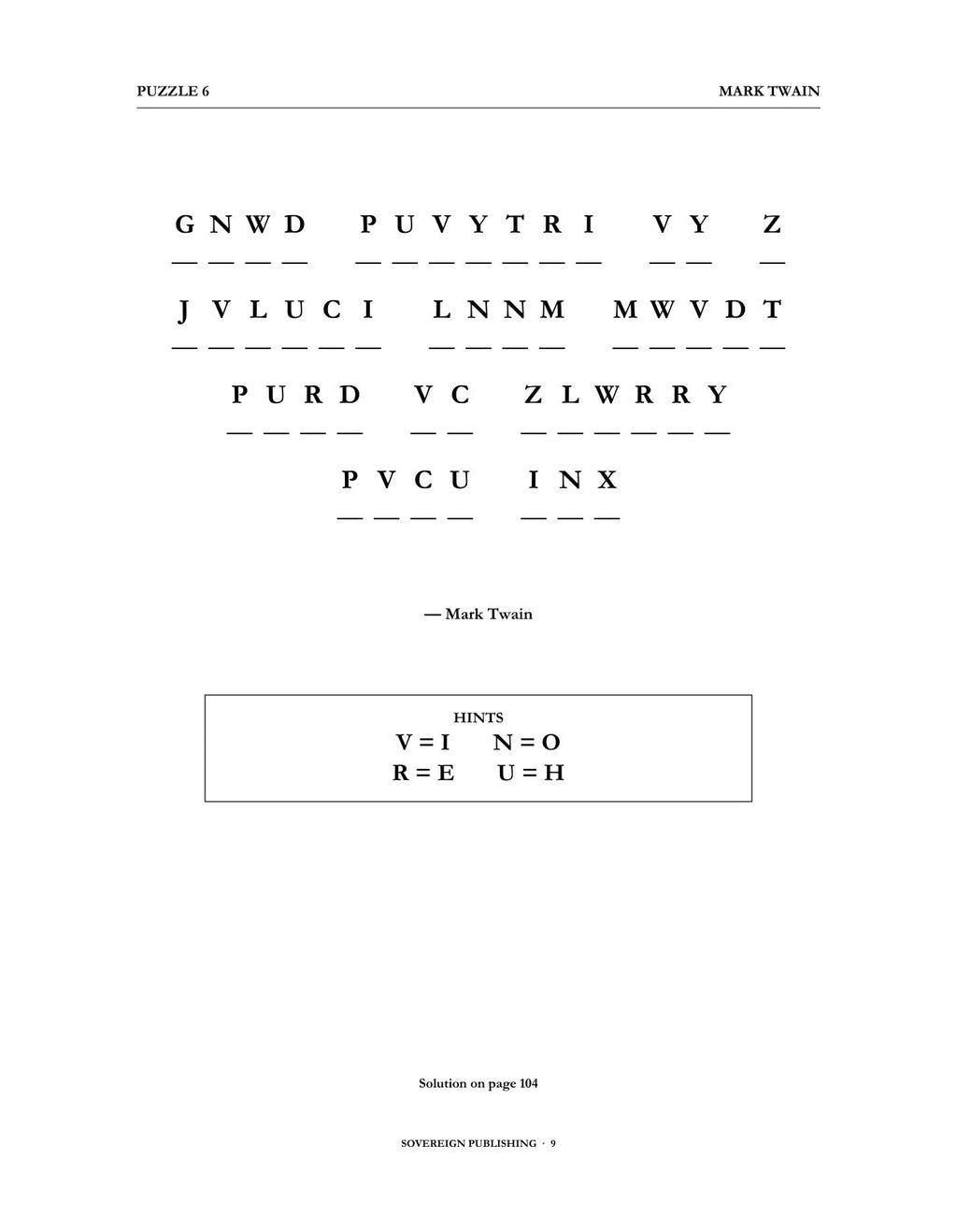 Cryptograms — Mark Twain — Digital Edition