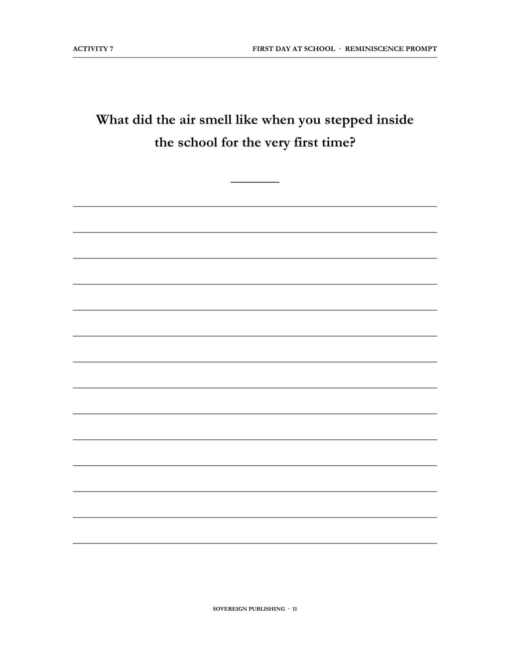 A Memory Book — School Days & Young Years — Digital Edition
