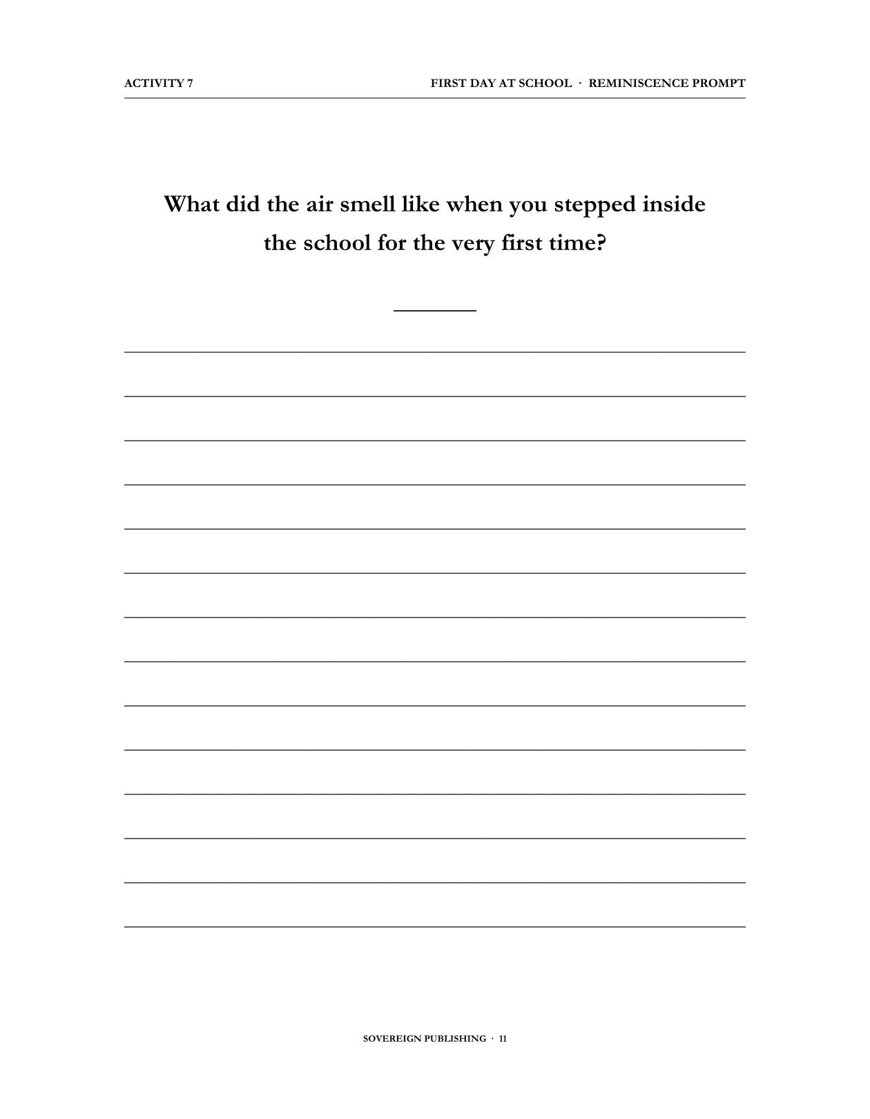 A Memory Book — School Days & Young Years — Digital Edition