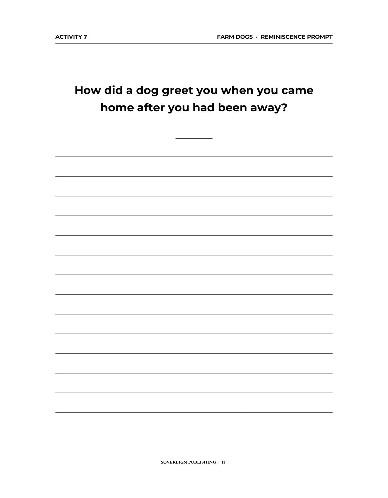 A Memory Book — Country Pets and Animals — Digital Edition