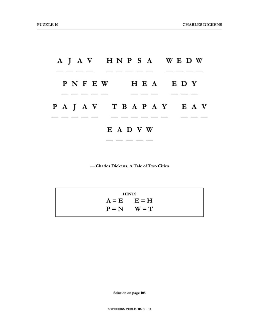Cryptograms — Charles Dickens — Digital Edition