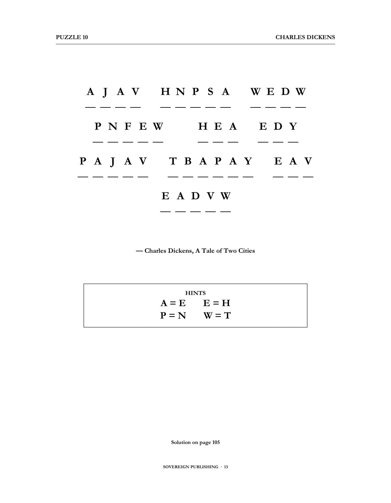 Cryptograms — Charles Dickens — Digital Edition