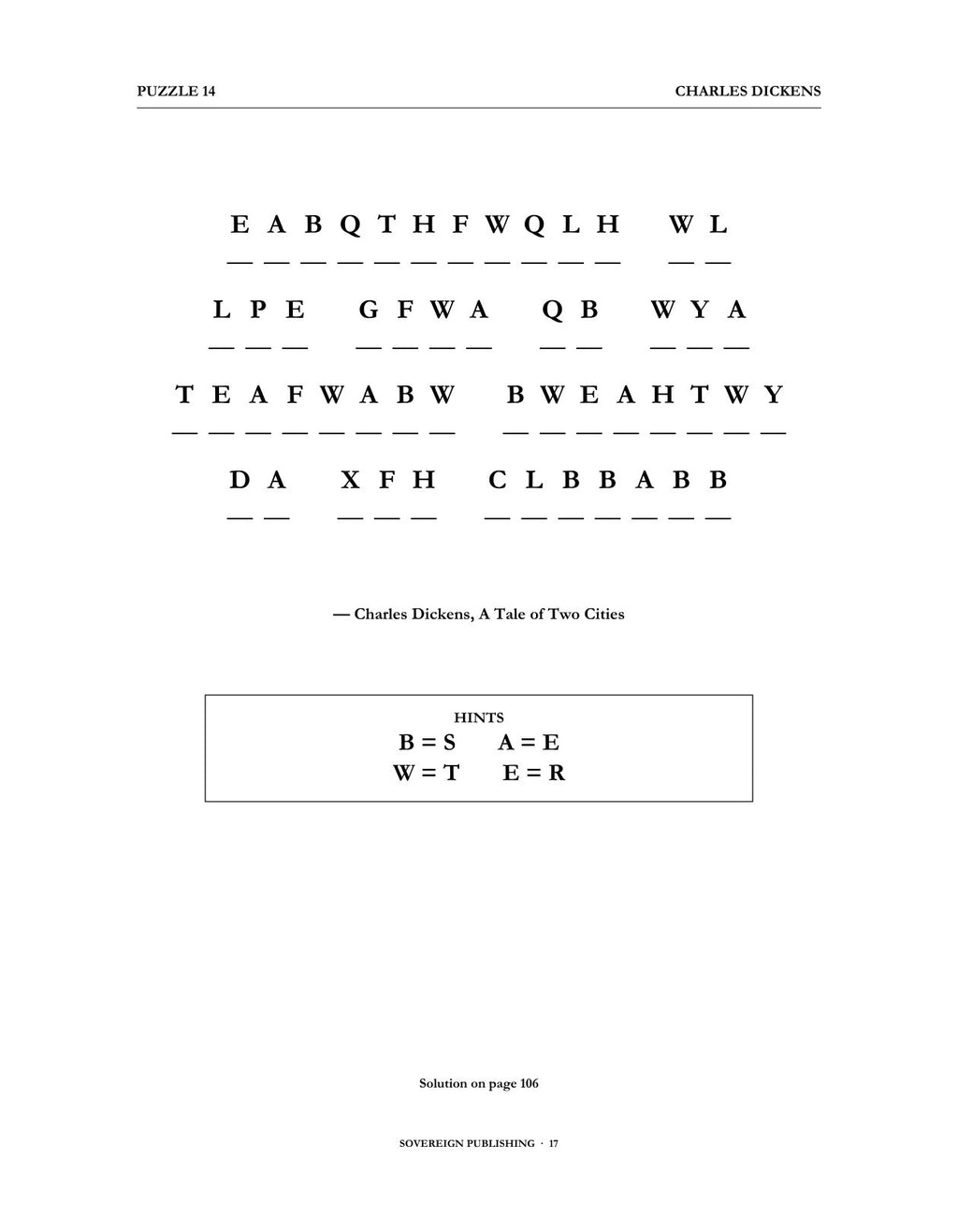 Cryptograms — Charles Dickens — Digital Edition