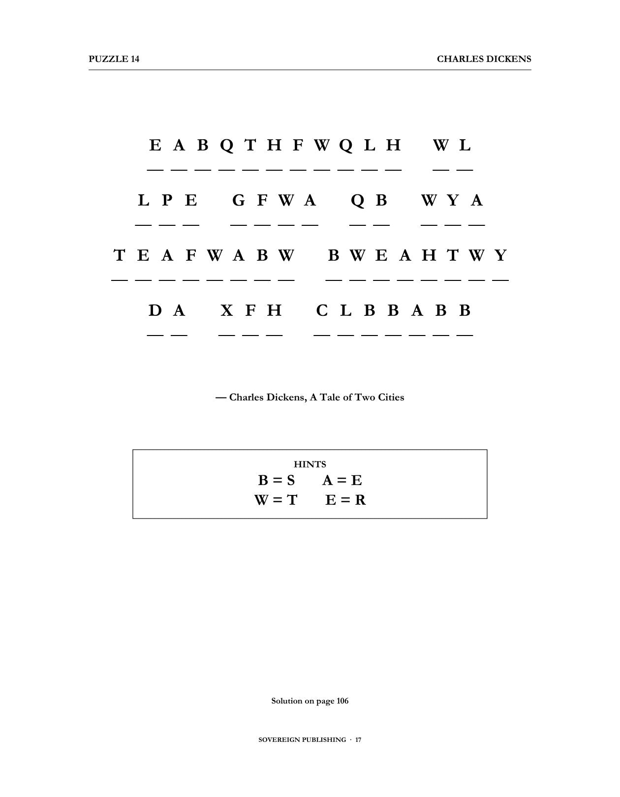 Cryptograms — Charles Dickens — Digital Edition