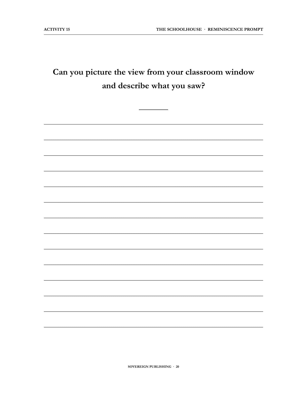 A Memory Book — School Days & Young Years — Digital Edition