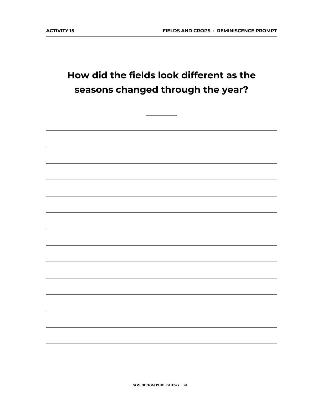 A Memory Book — A Country Childhood — Digital Edition