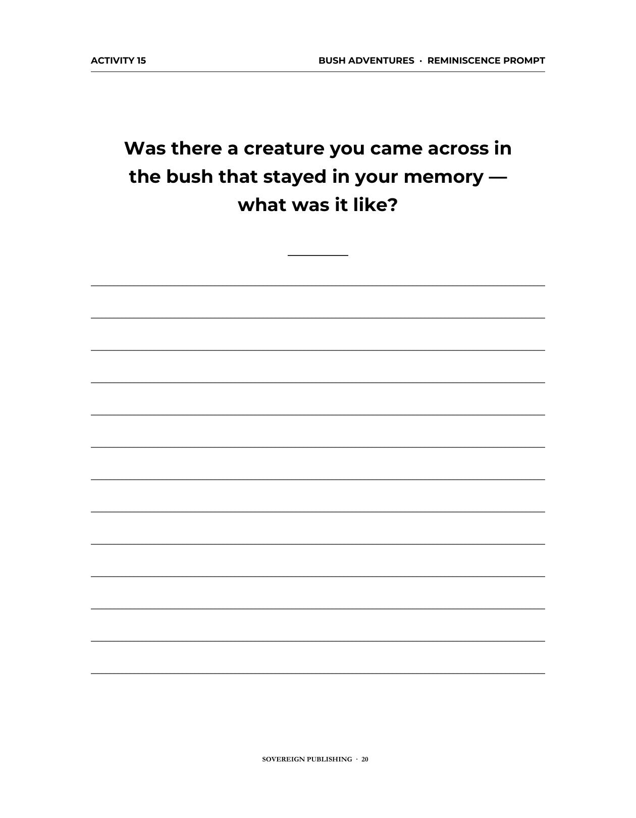 A Memory Book — An Australian Childhood — Digital Edition