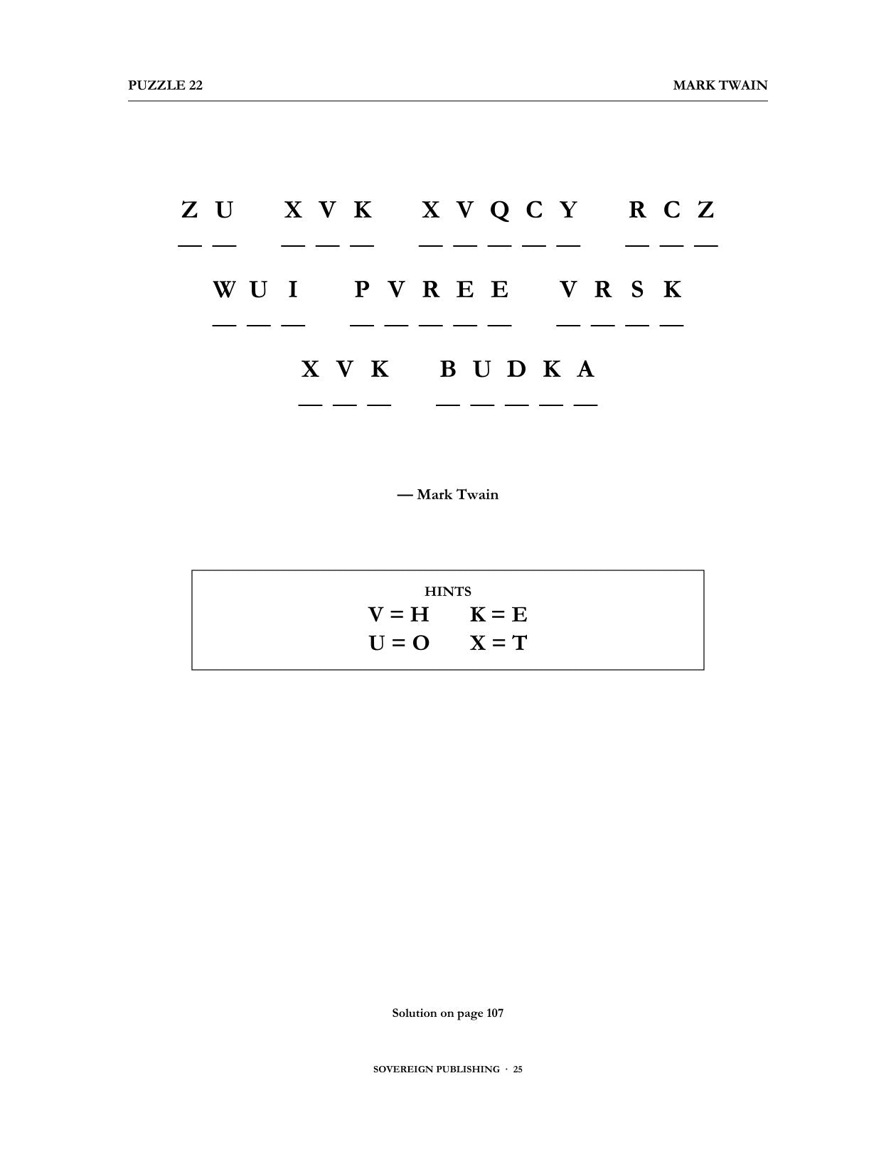 Cryptograms — Mark Twain — Digital Edition