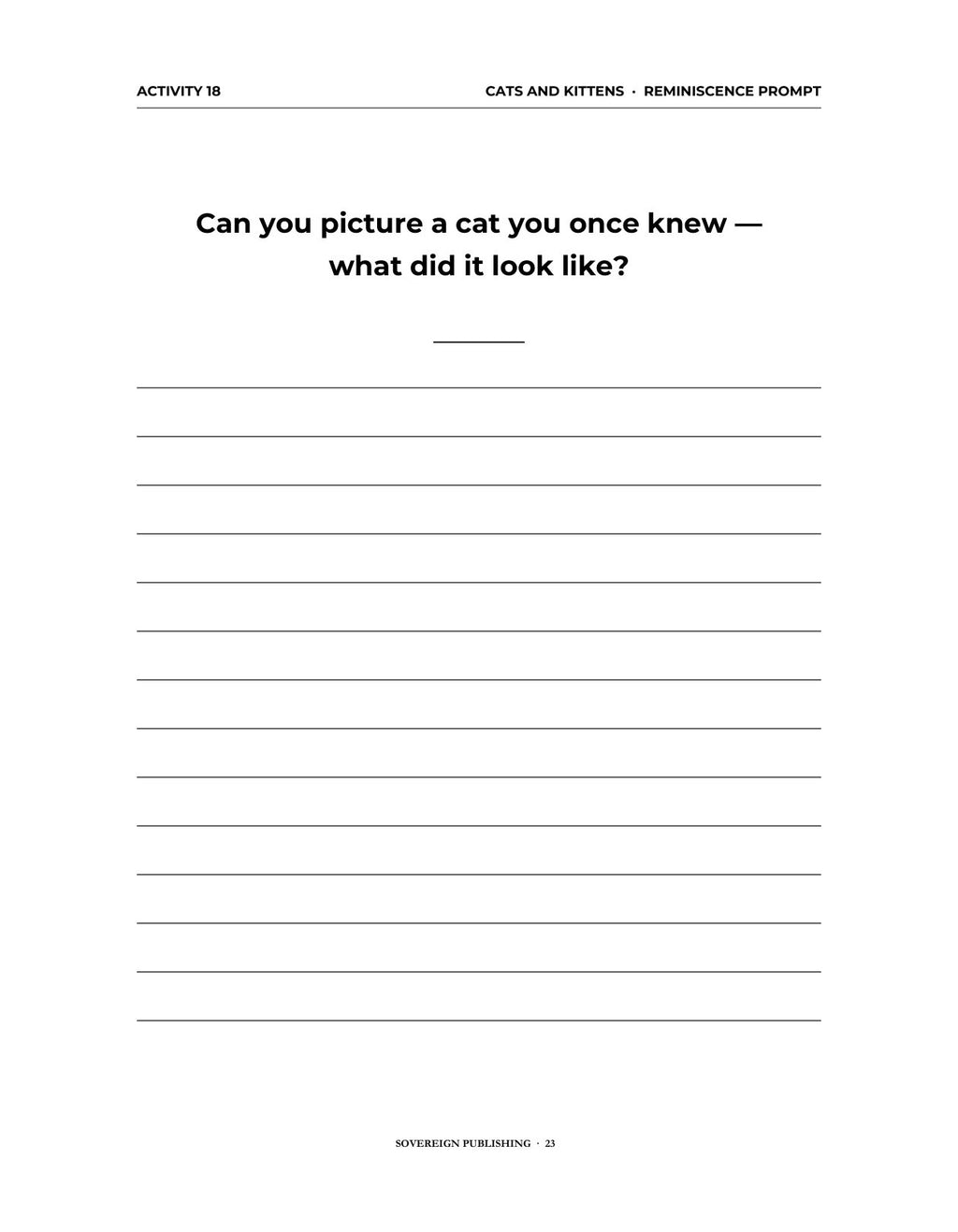 A Memory Book — Country Pets and Animals — Digital Edition