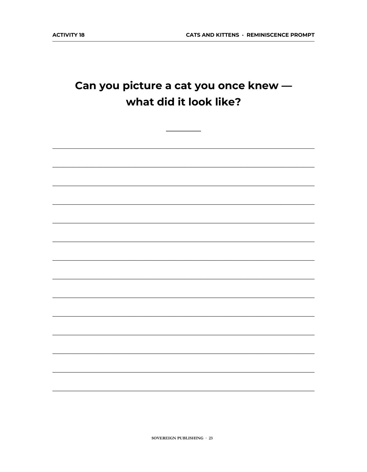 A Memory Book — Country Pets and Animals — Digital Edition