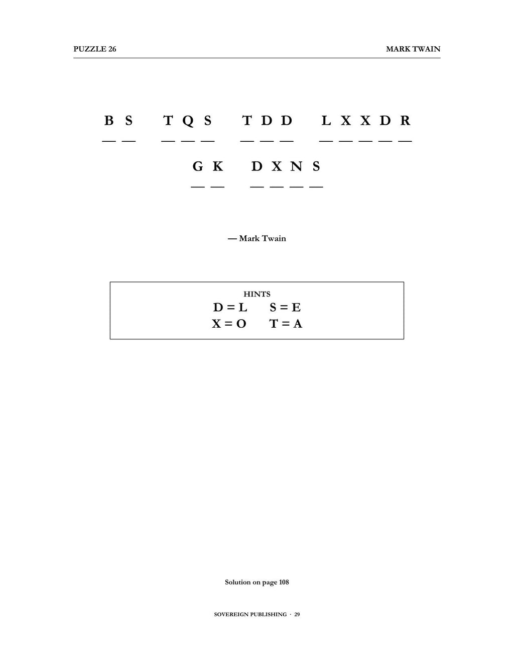 Cryptograms — Mark Twain — Digital Edition