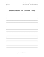 A Memory Book — Working Life and First Jobs — Digital Edition