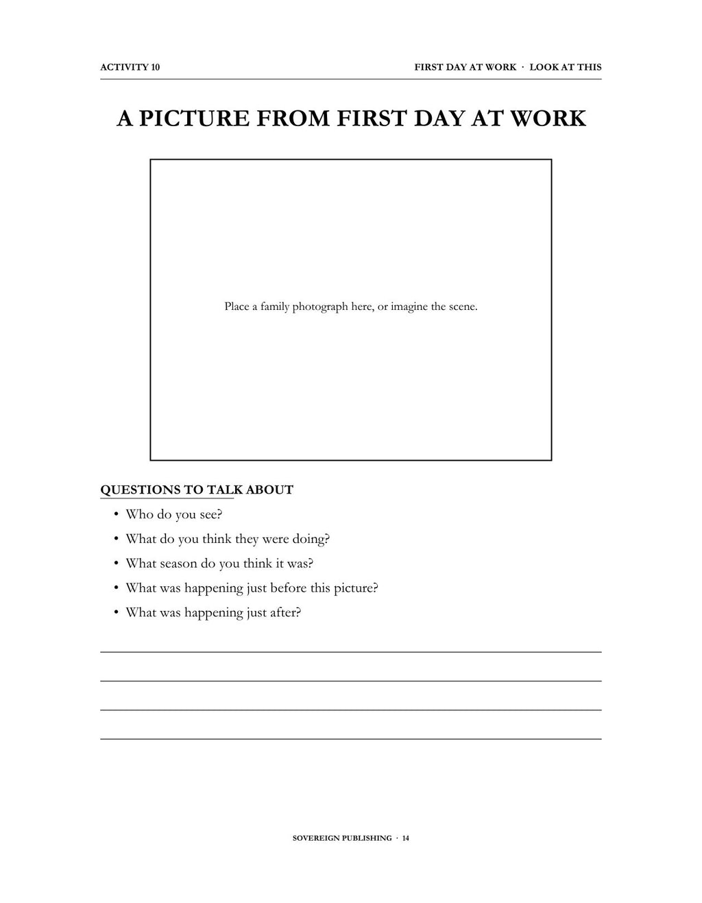 A Memory Book — Working Life and First Jobs — Digital Edition