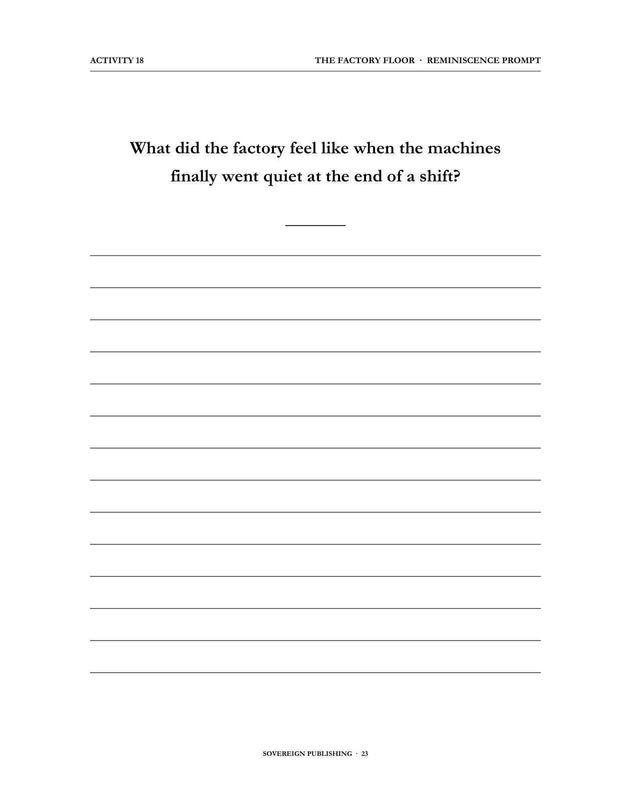 A Memory Book — Working Life and First Jobs — Digital Edition
